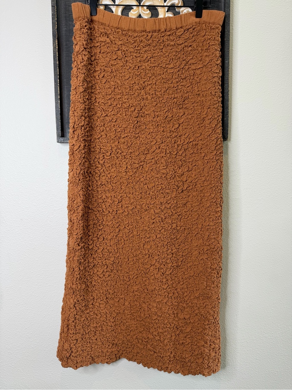 Free People Endless Summer "Double The Fun" Skirt. Coppery Rust Textured